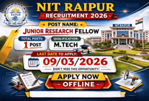 NIT Raipur Recruitment 2026