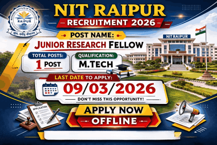 NIT Raipur Recruitment 2026