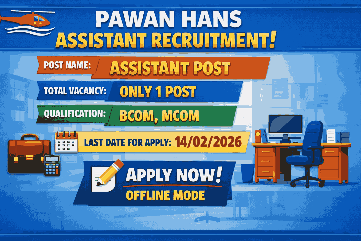 Pawan Hans Assistant Recruitment