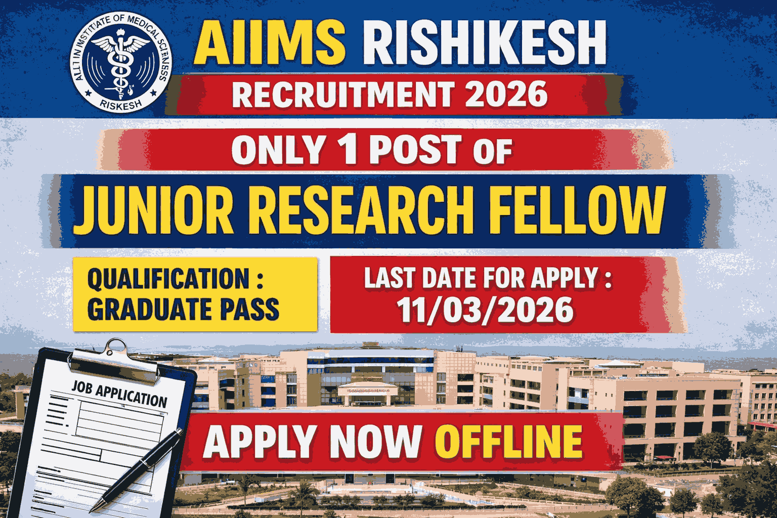  AIIMS Rishikesh Recruitment 2026