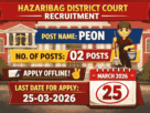 Hazaribag District Court Recruitment