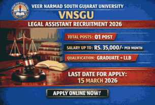 VNSGU Legal Assistant Recruitment
