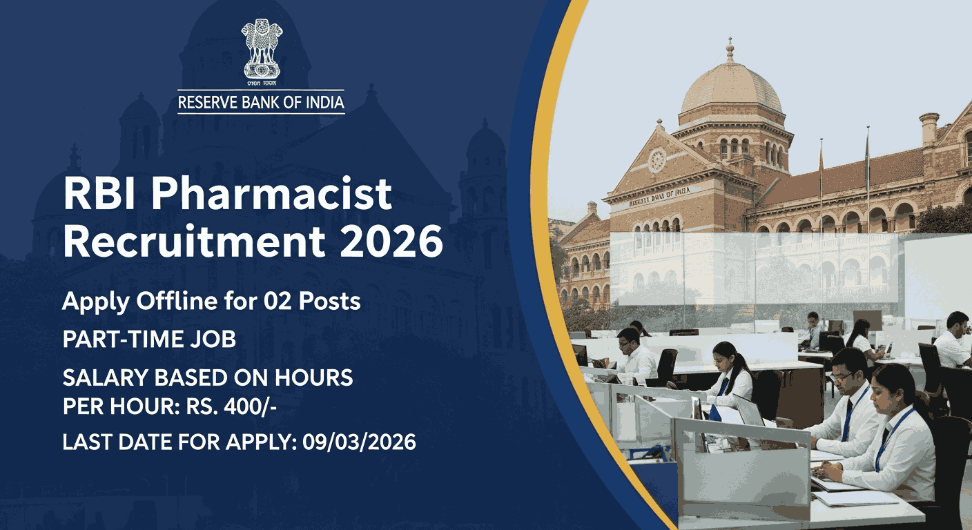 RBI Pharmacist Recruitment 2026
