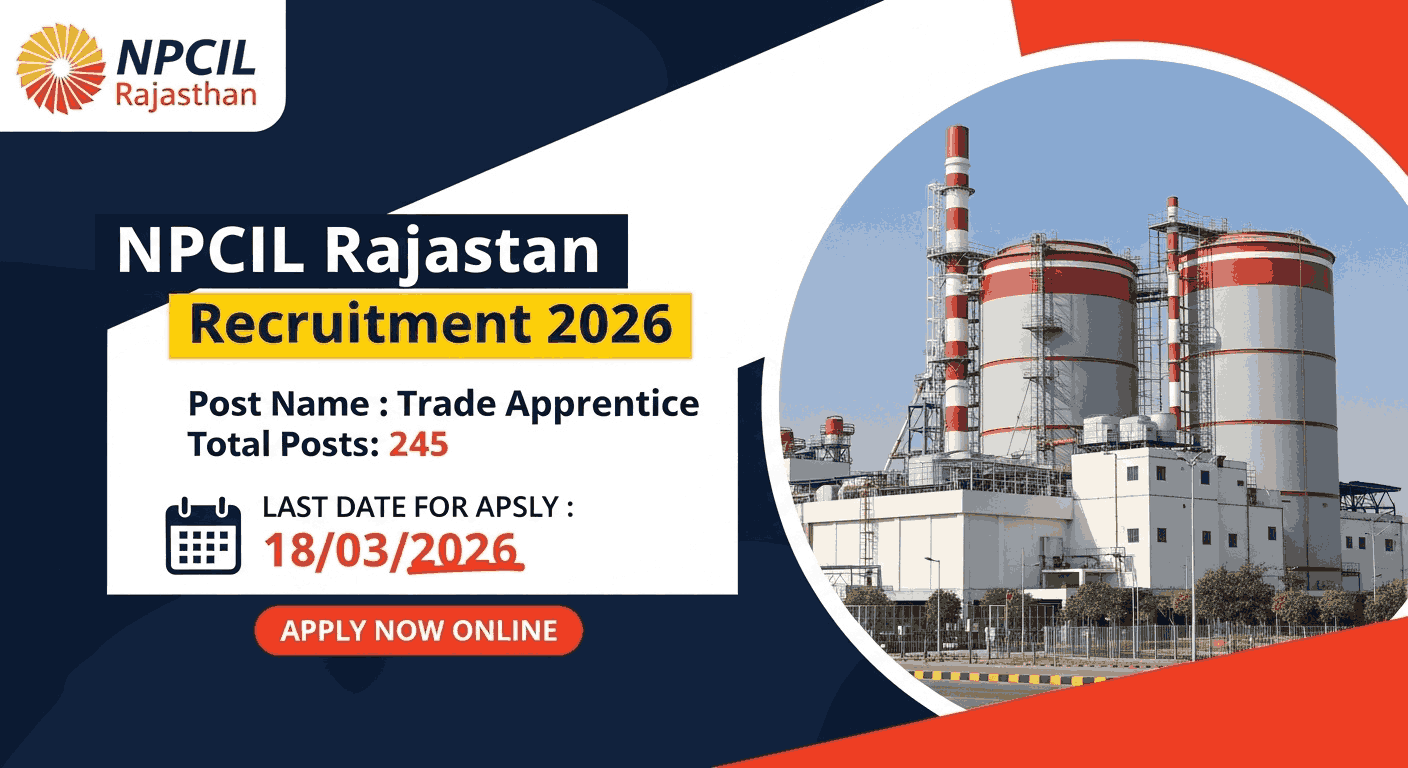 NPCIL Rajasthan Recruitment 2026